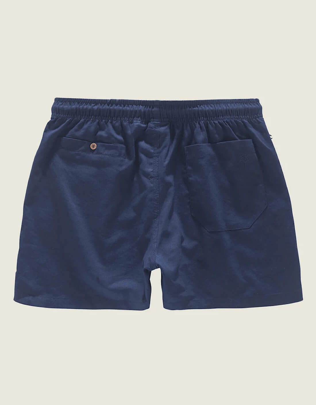 Navy Linen Shorts