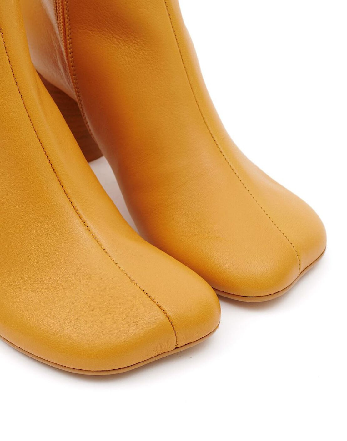 MM6 leather ankle boots