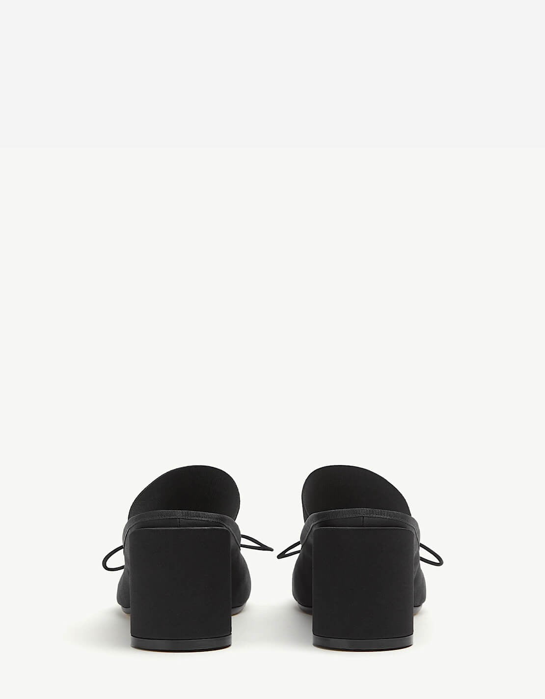Bailarina Anatomic Tacón Satén - MM6 NEGRO