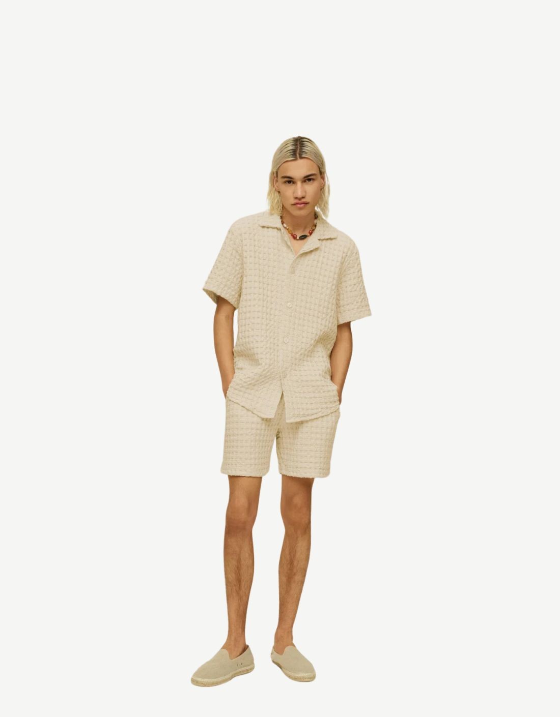 Beige Waffle Shirt