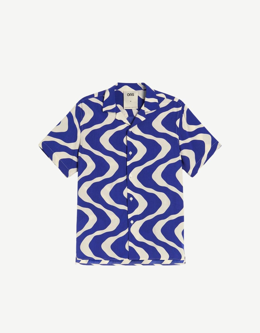Blue Rippling Viscose Shirt