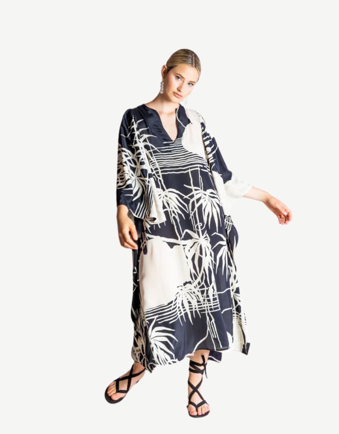 Vestido Lazo Doble Color