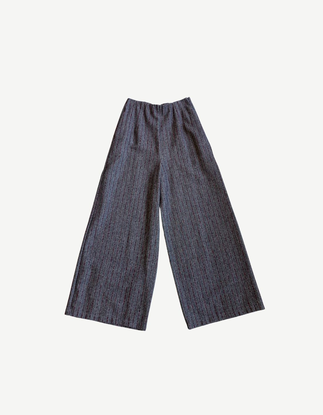 "Bonsai" Straight Striped Pants