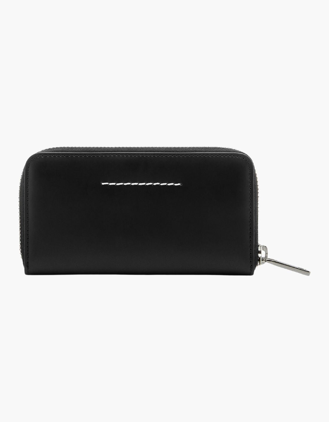 Cartera zip puntadas cuero