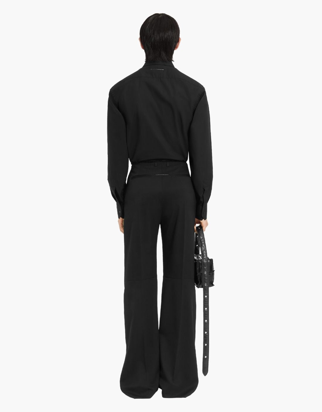 Pantalones rectos plieges MM6