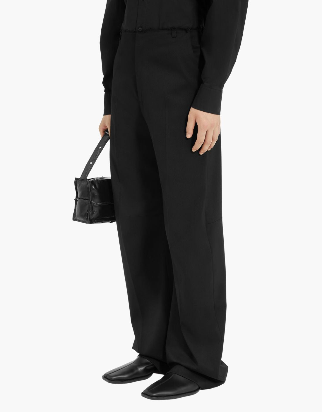 Pantalones rectos plieges MM6