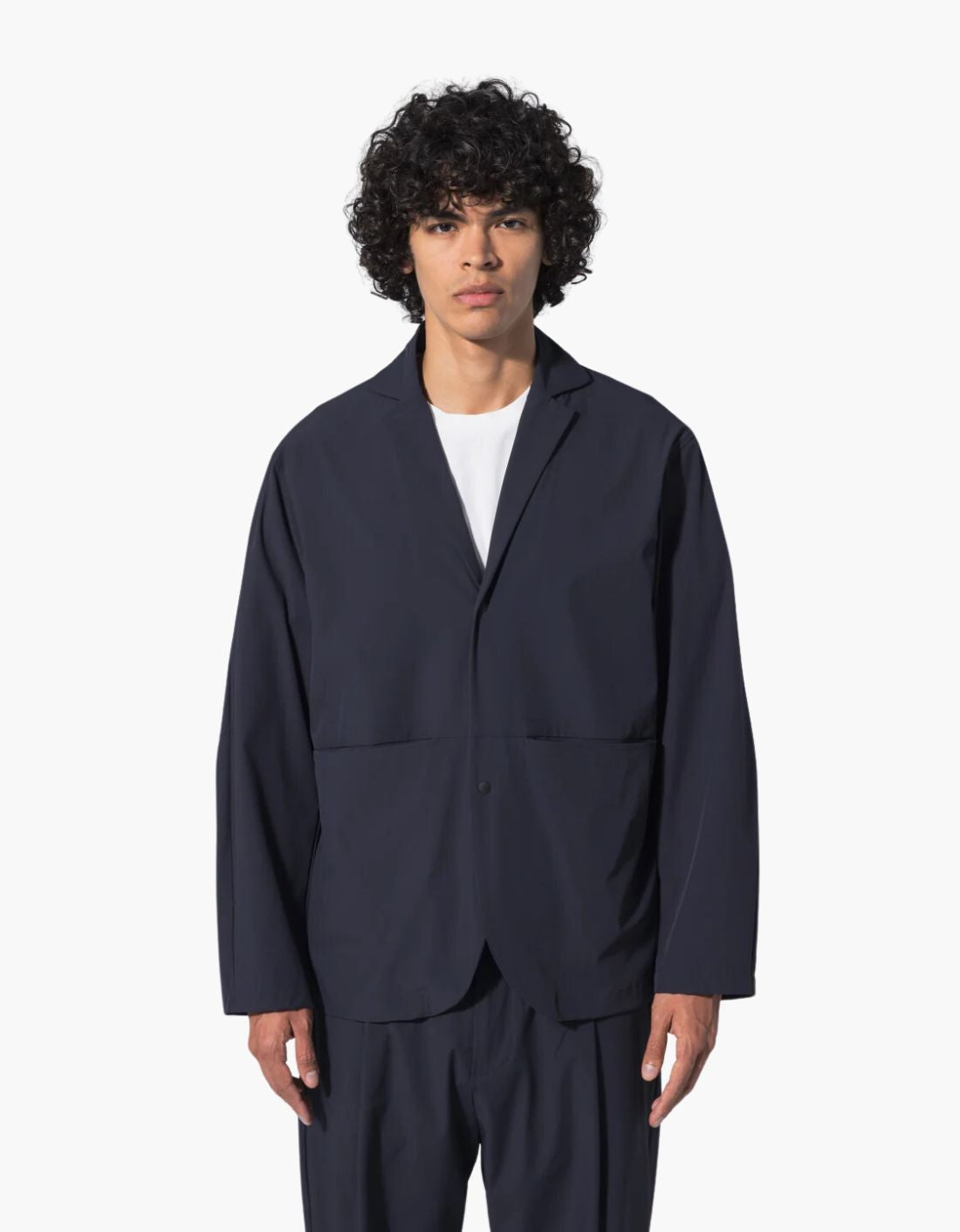 Technical fabric blazer