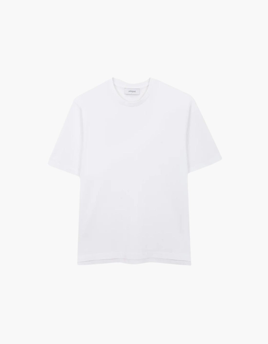 "Basic U" short-sleeved cotton T-shirt