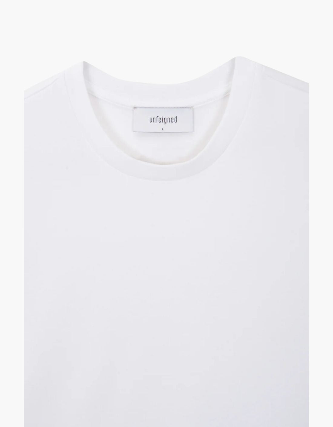 "Basic U" short-sleeved cotton T-shirt