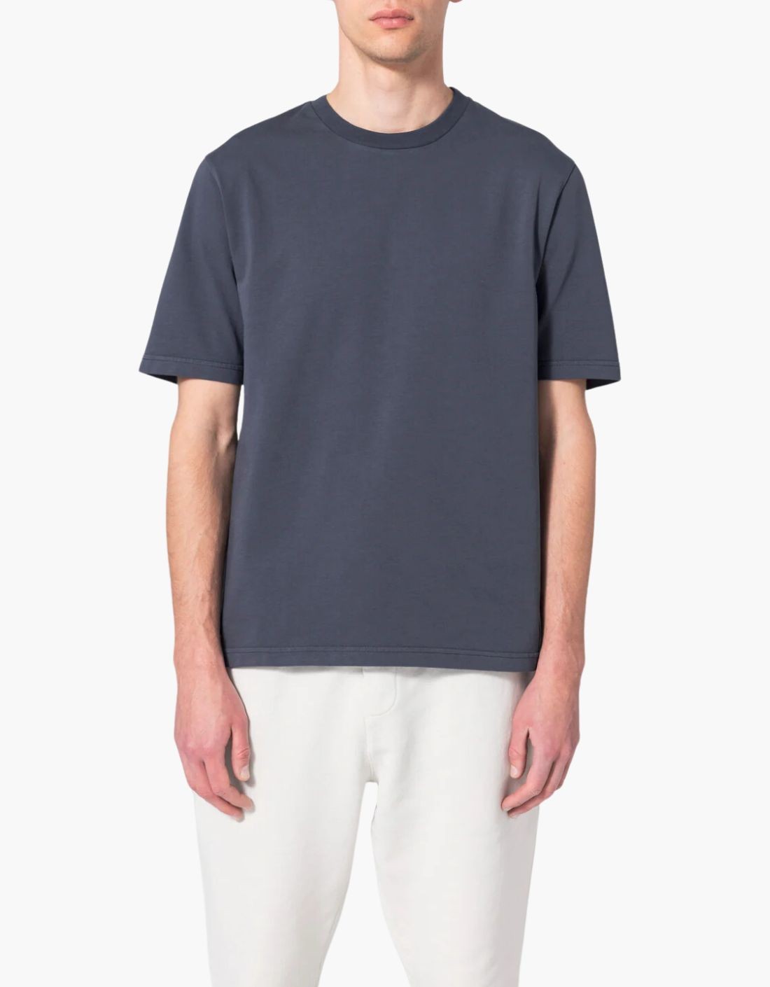"Basic U" short-sleeved cotton T-shirt