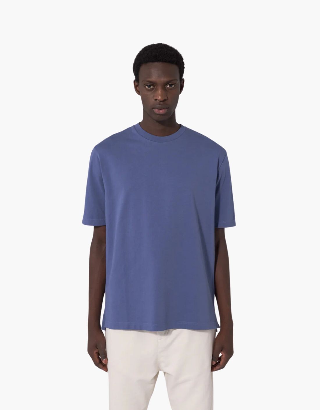 "Basic U" short-sleeved cotton T-shirt