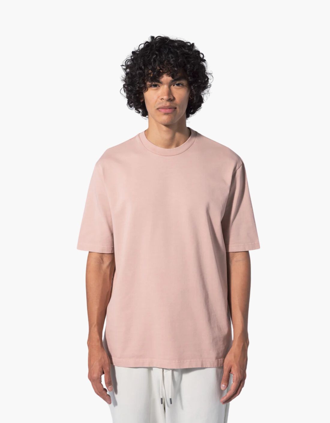 "Basic U" short-sleeved cotton T-shirt