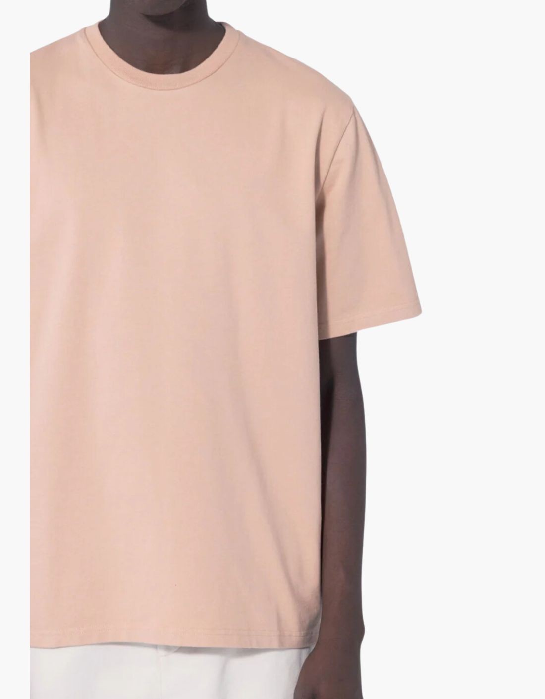 "Basic U" short-sleeved cotton T-shirt