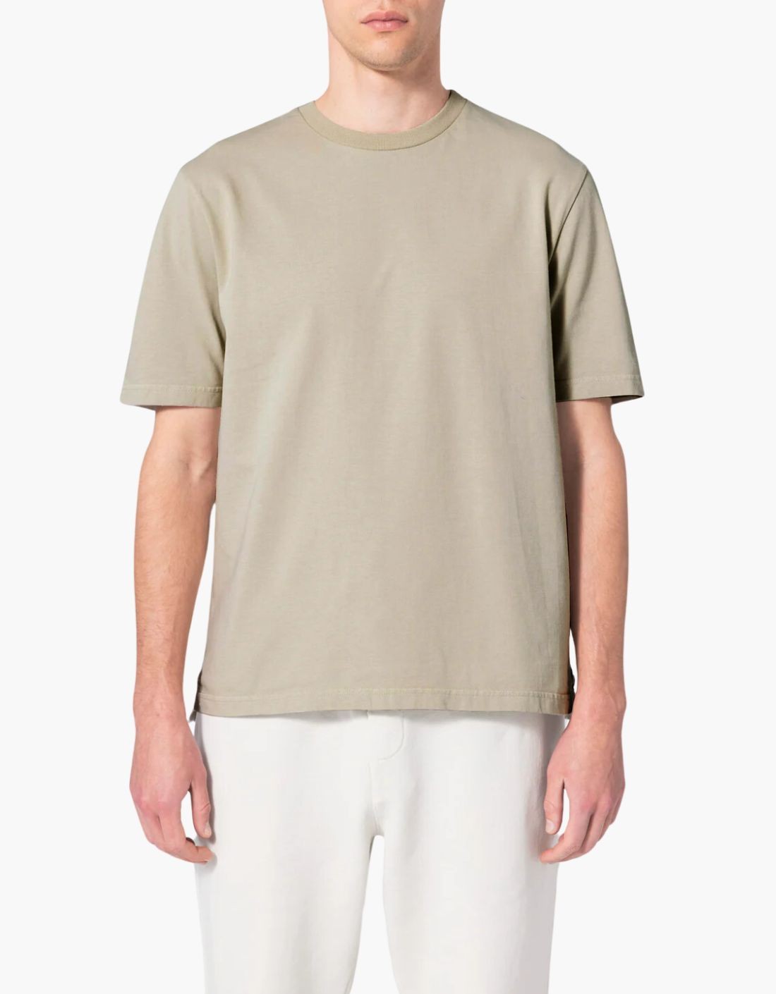 "Basic U" short-sleeved cotton T-shirt