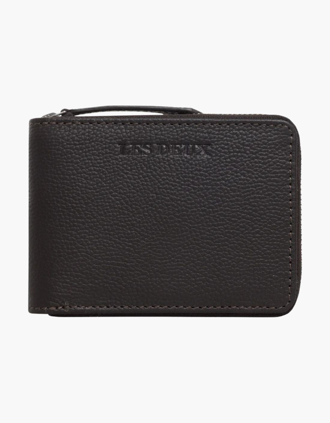 Cartera zip cuero