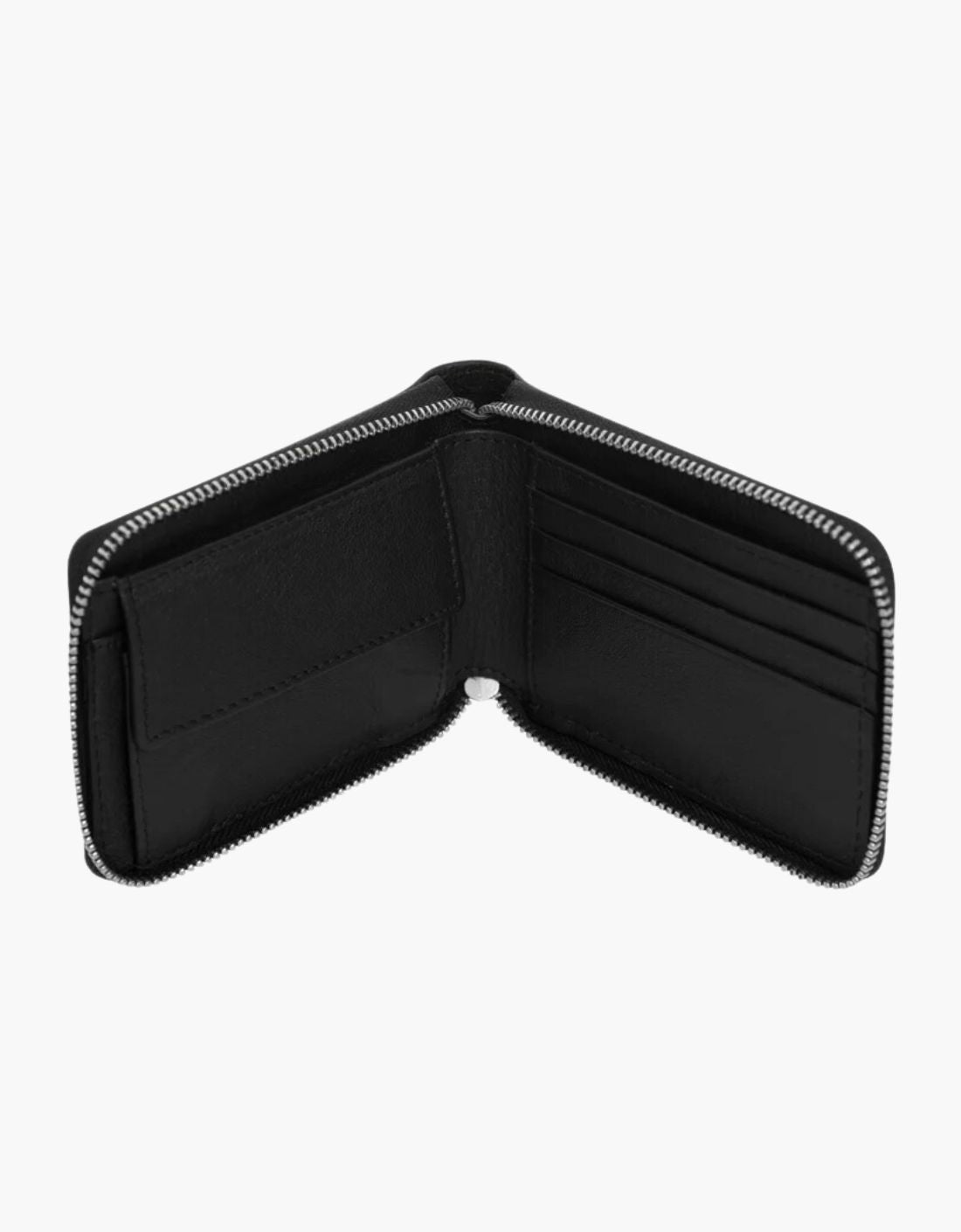 Cartera zip cuero