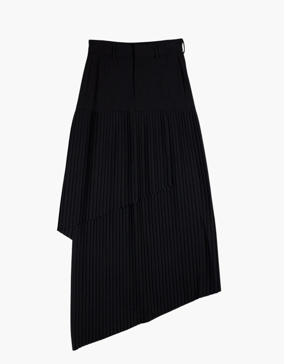 Black pleated skirt MM6