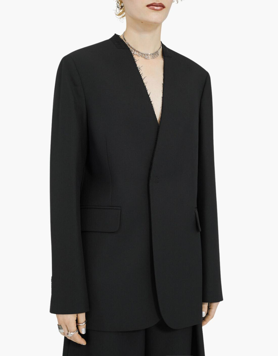 Black Tailored Blazer MM6 - S52BN0137