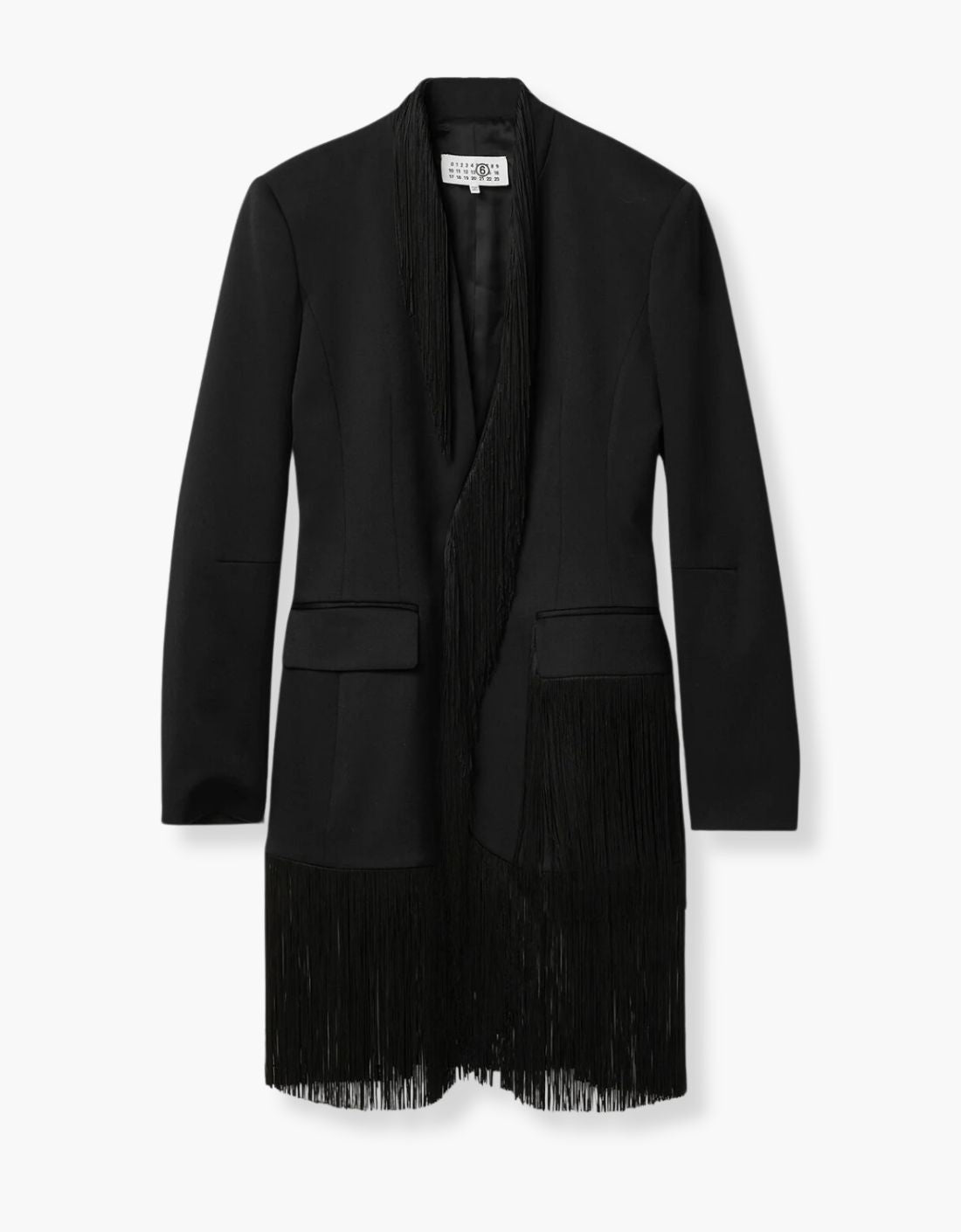 MM6 fringe detail blazer