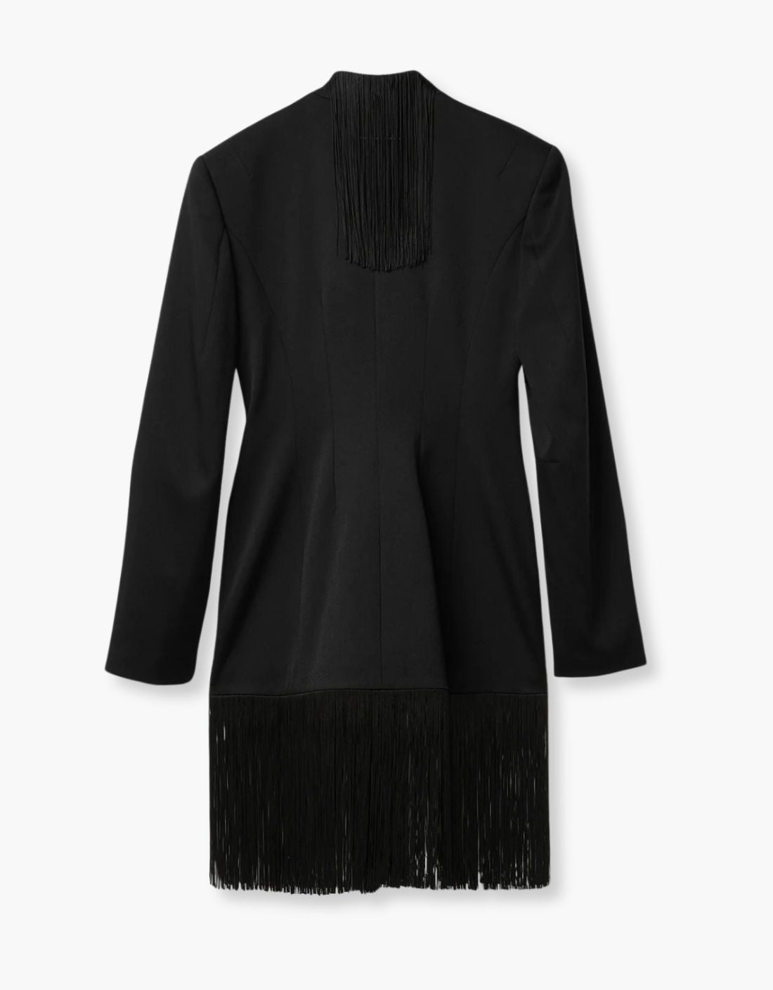 MM6 fringe detail blazer