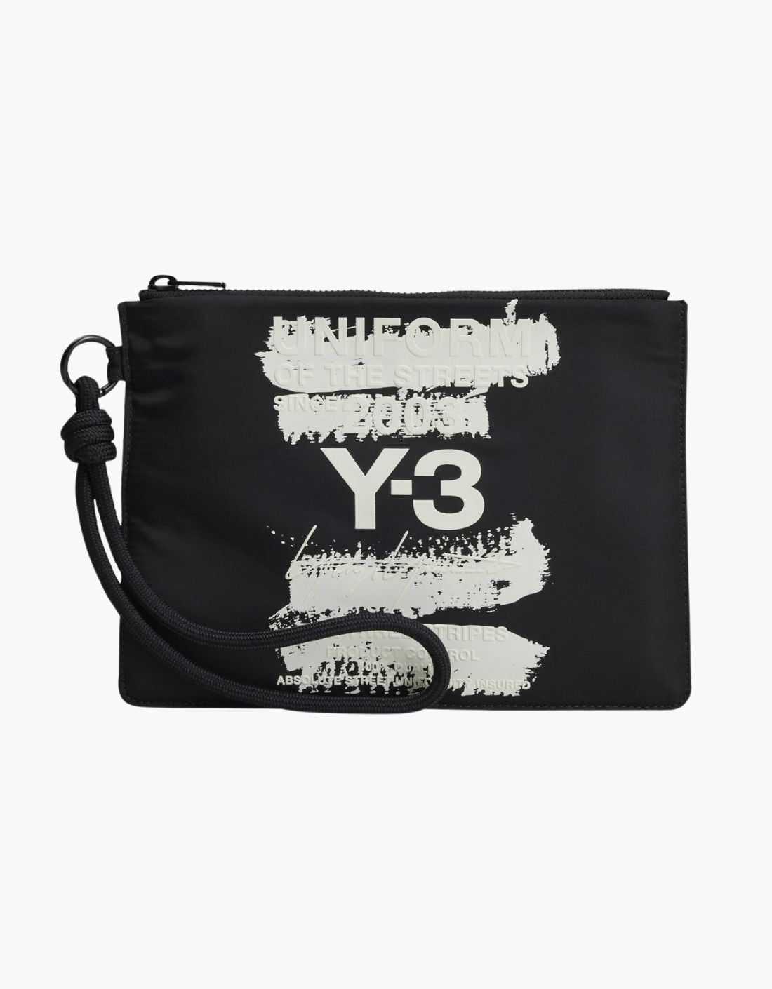 "Crossed print" pouch bag Y-3