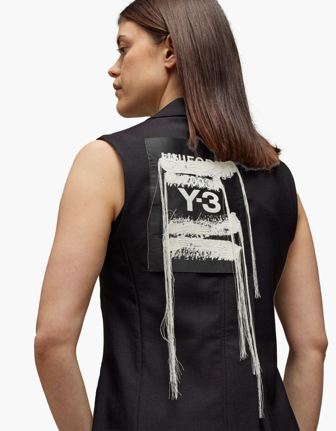 Chaleco largo back print "Crossed" Y-3