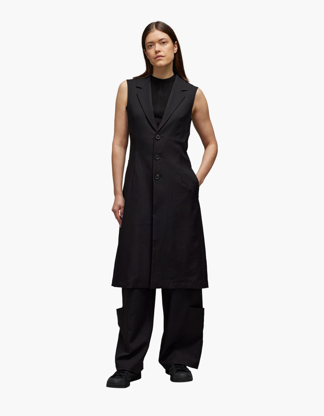 Chaleco largo back print "Crossed" Y-3