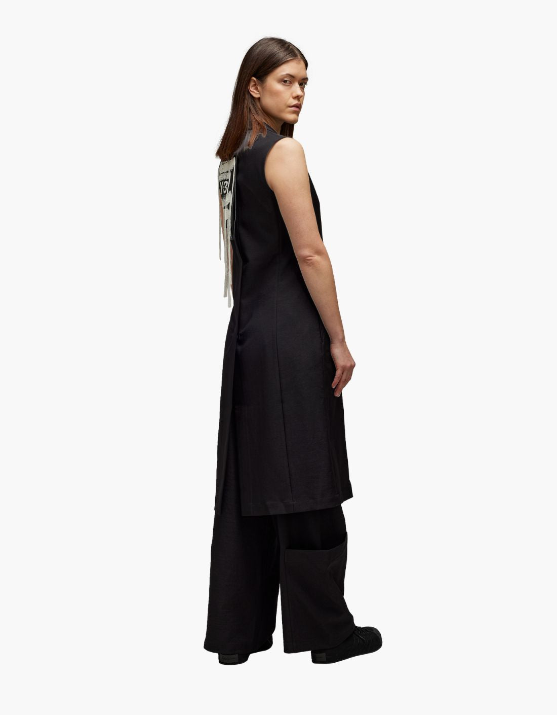 Chaleco largo back print "Crossed" Y-3