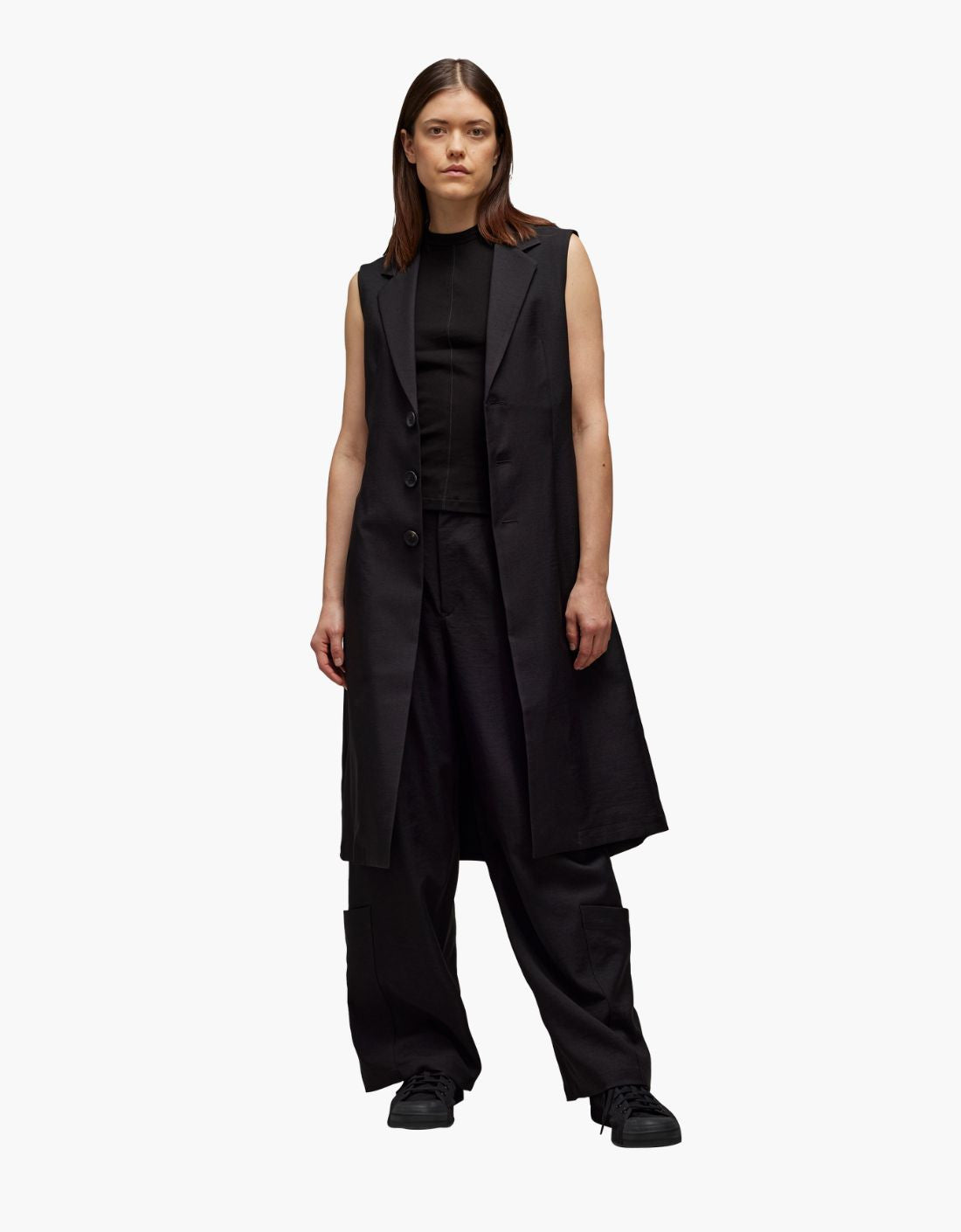 Chaleco largo back print "Crossed" Y-3