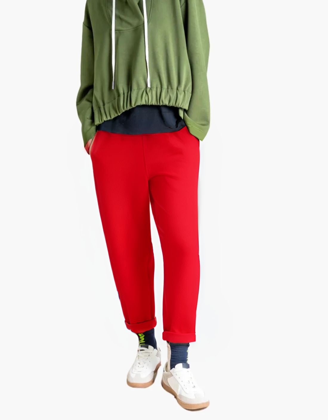 Straight leg jogger - RED