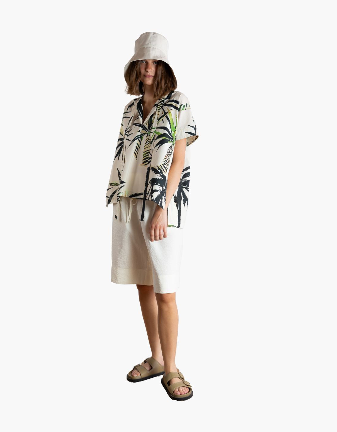 "Palm Trees" Bow Shirt