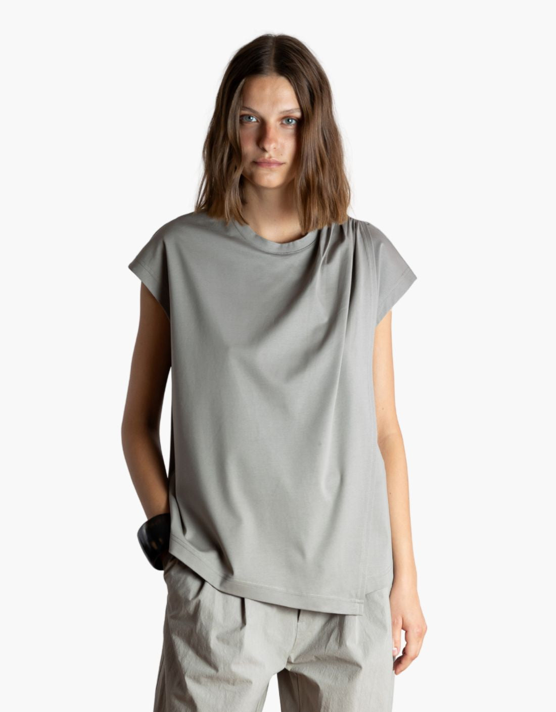 Top sin Mangas con Fruncido