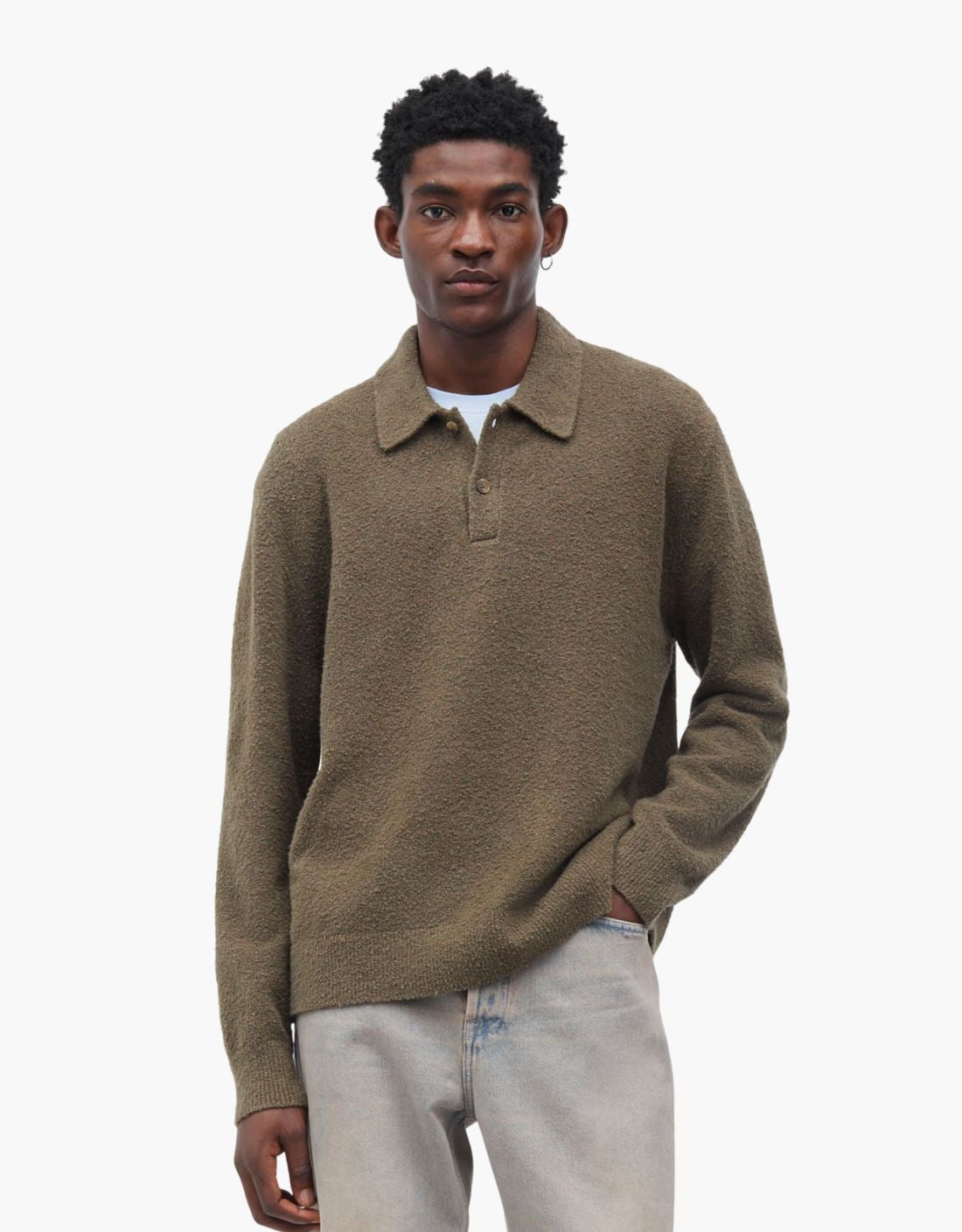 "Sanino" long-sleeved polo shirt