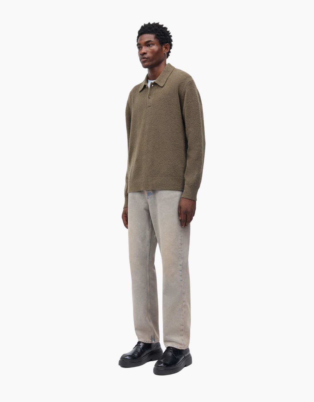 "Sanino" long-sleeved polo shirt