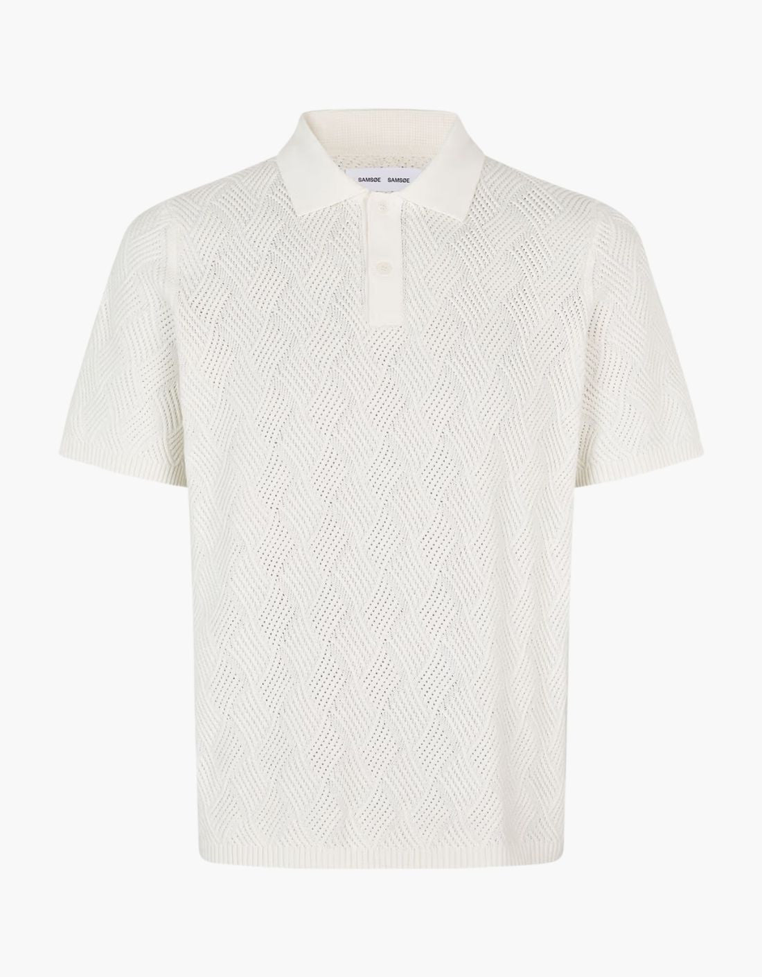 "Safinn" knitted polo shirt