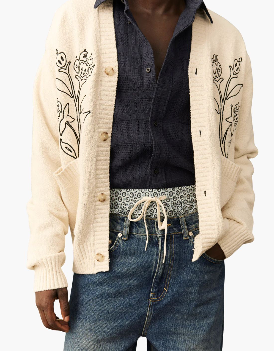Cardigan "Brad" con Bordado
