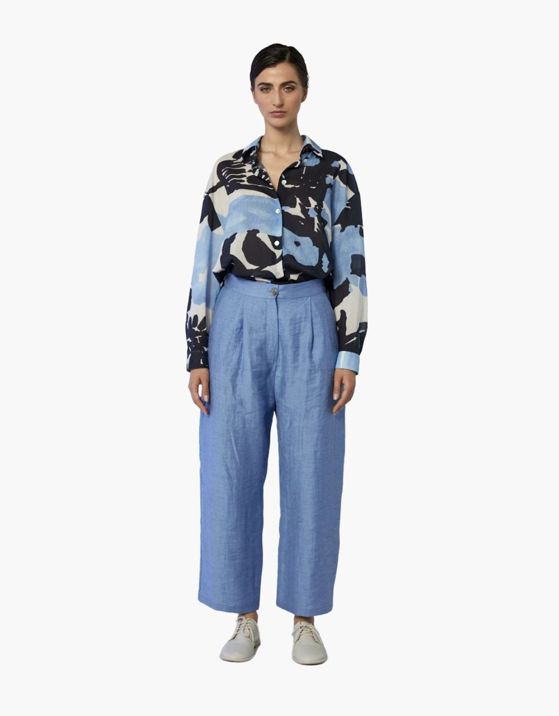 "Mimosa" pleated trousers