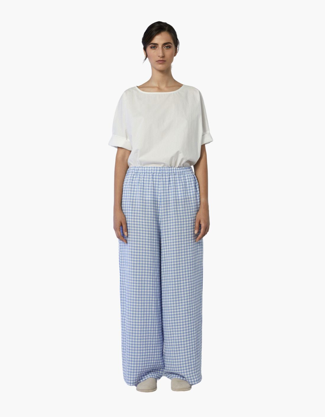 "Lantana" Vichy Cropped Pants
