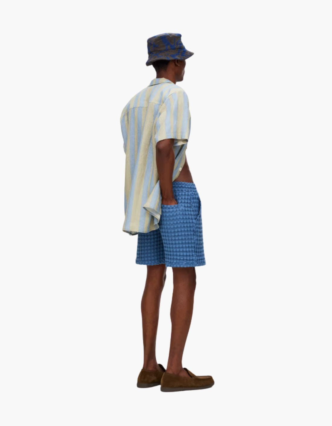 Bermuda "Waffle" - Azul