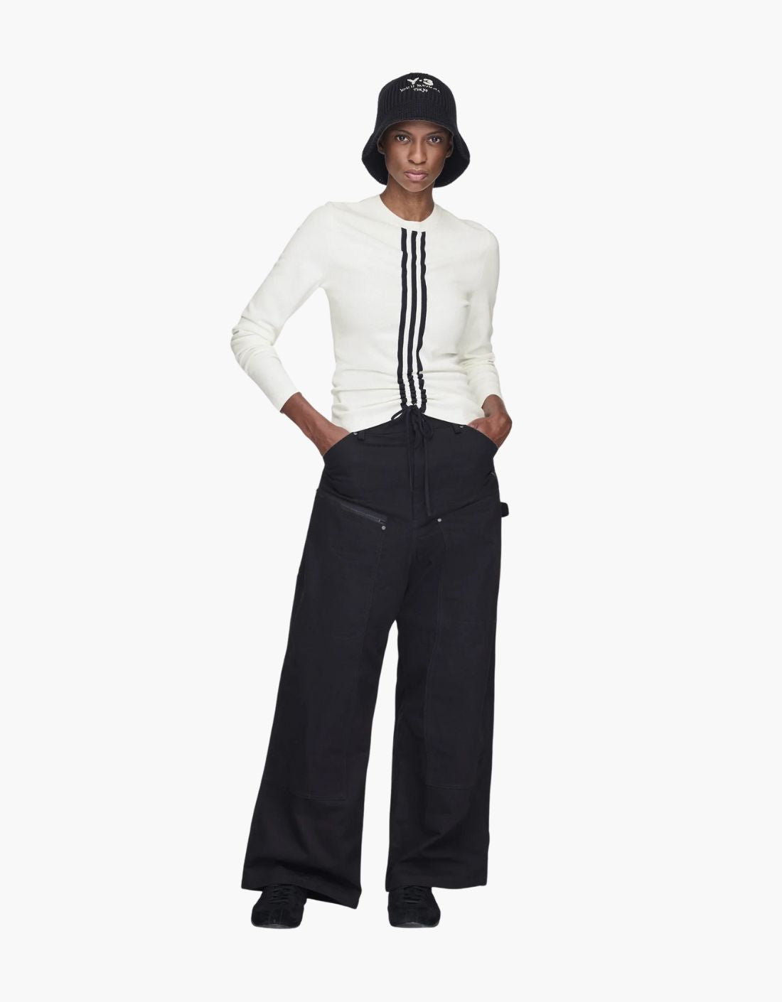 3-stripe "Fitted Cinch" sweater Y-3