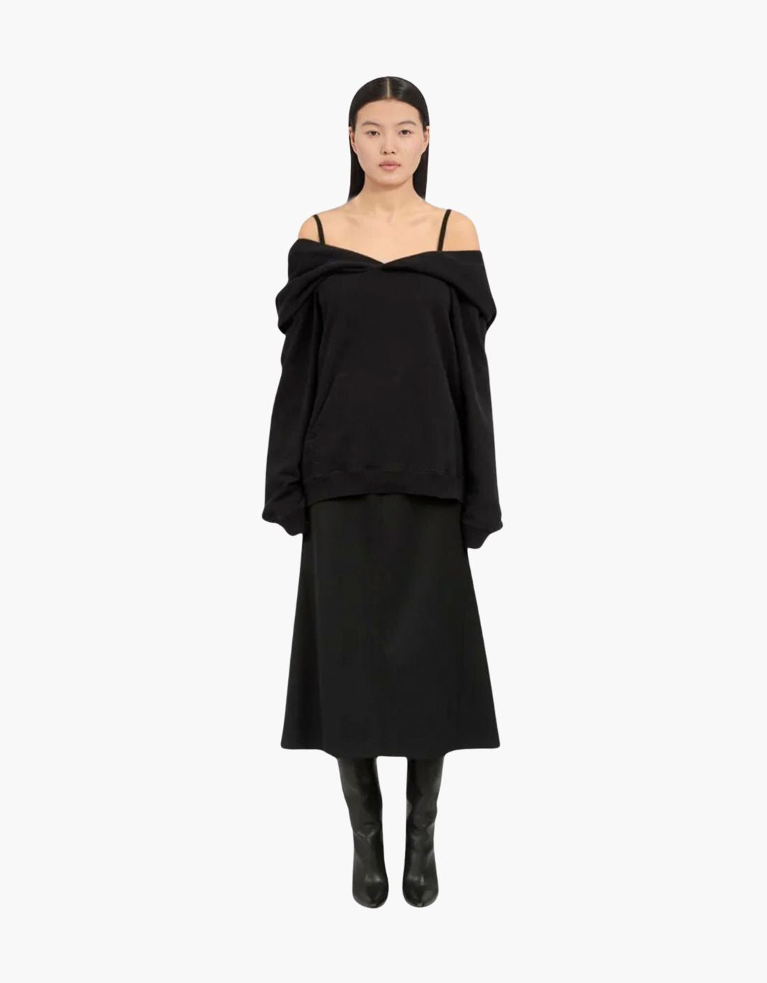 "Éclat" open-back sweatshirt - MM6