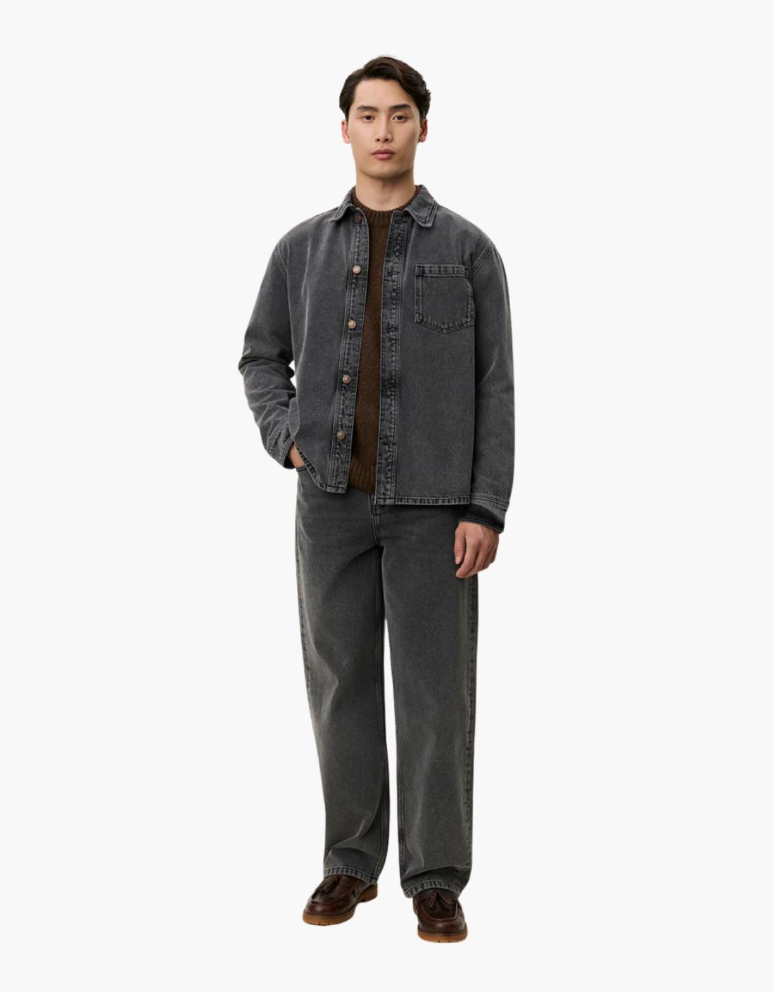 Sobrecamisa de algodón "Loan Washed"