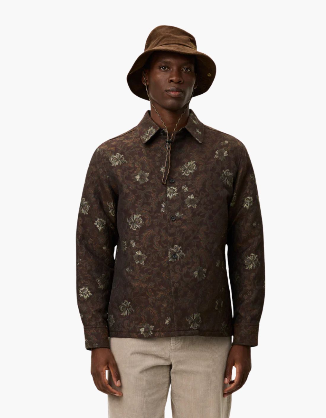 Sobrecamisa jacquard floral "Kaleb"