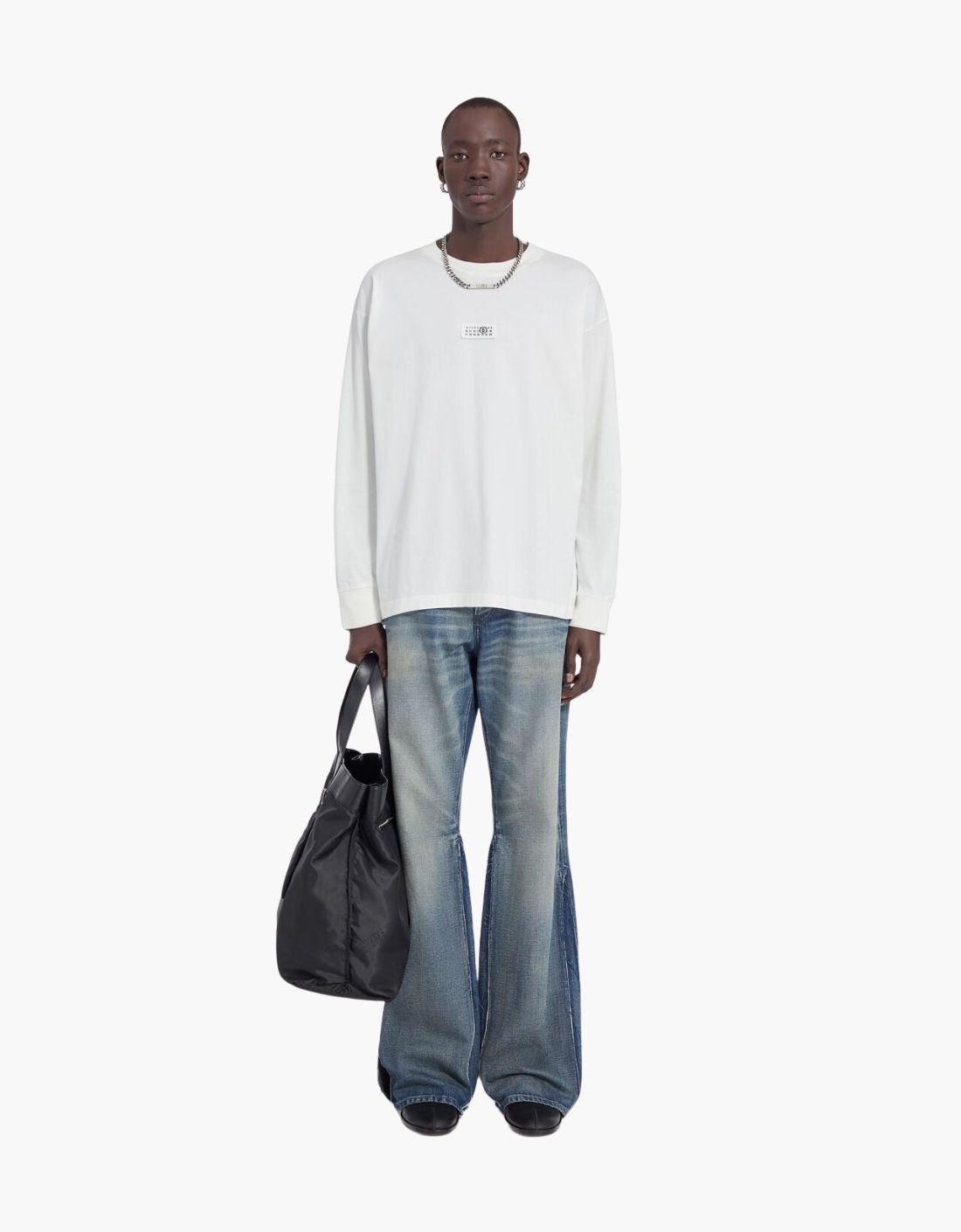 Camiseta manga larga "Numeric Label" MM6