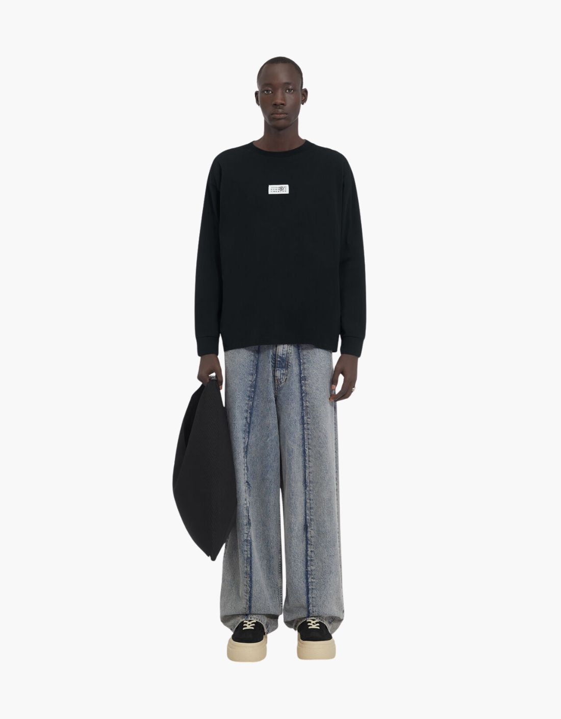 Camiseta manga larga "Numeric Label" MM6