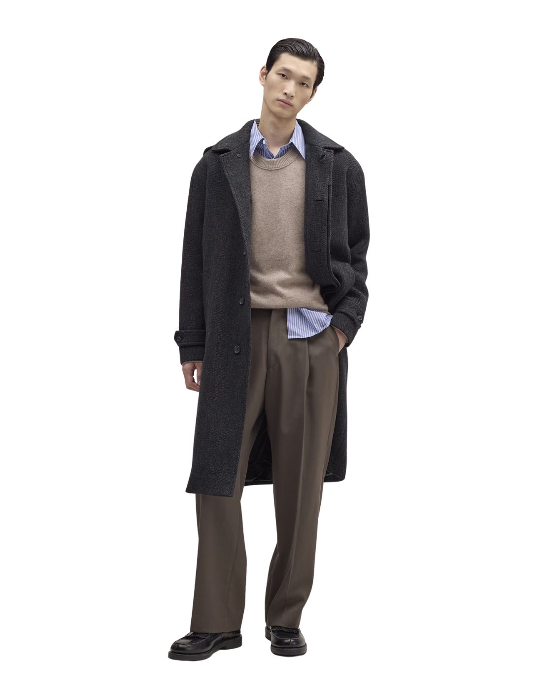 Pantalón relaxed fit lana "Kay"