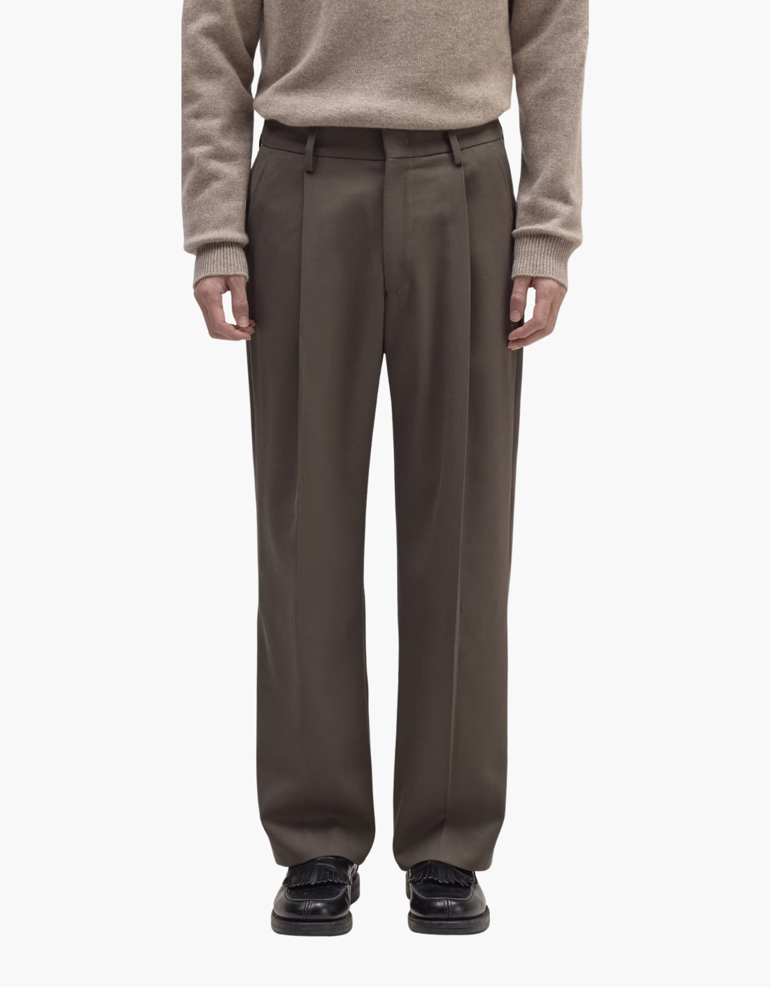 Pantalón relaxed fit lana "Kay"