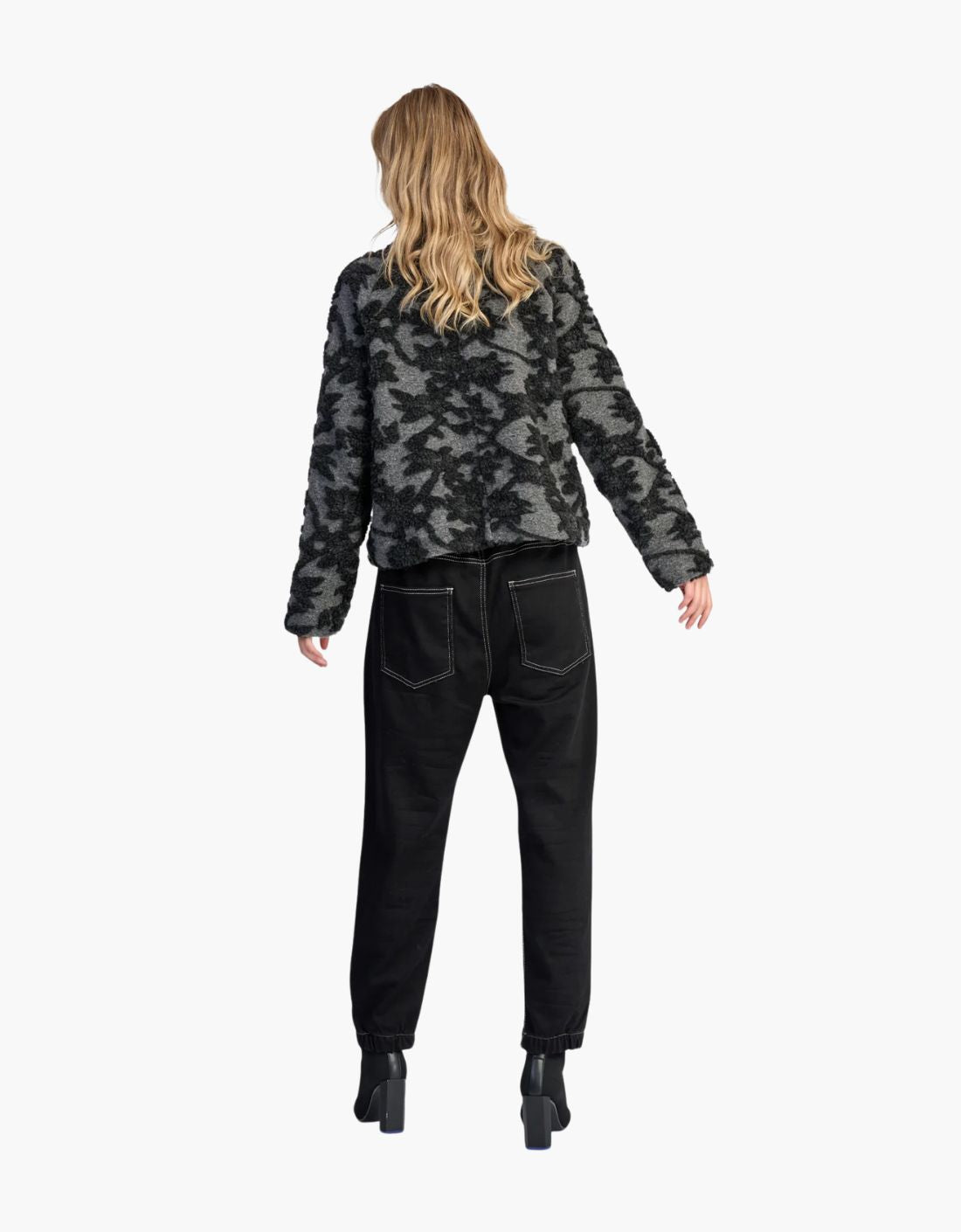 Shadow double-breasted button-down jacket