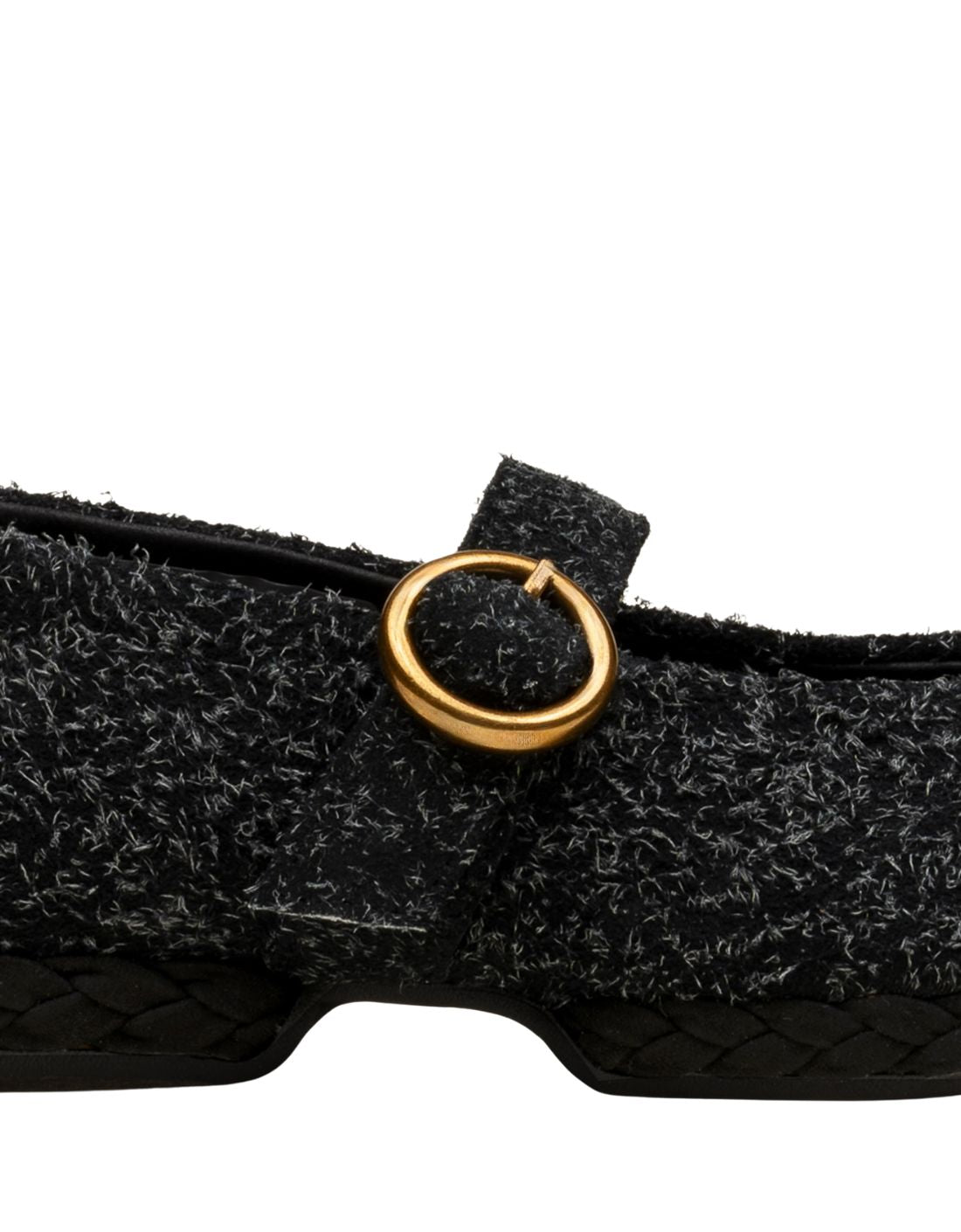 "Hana Bear" buckle ballerina