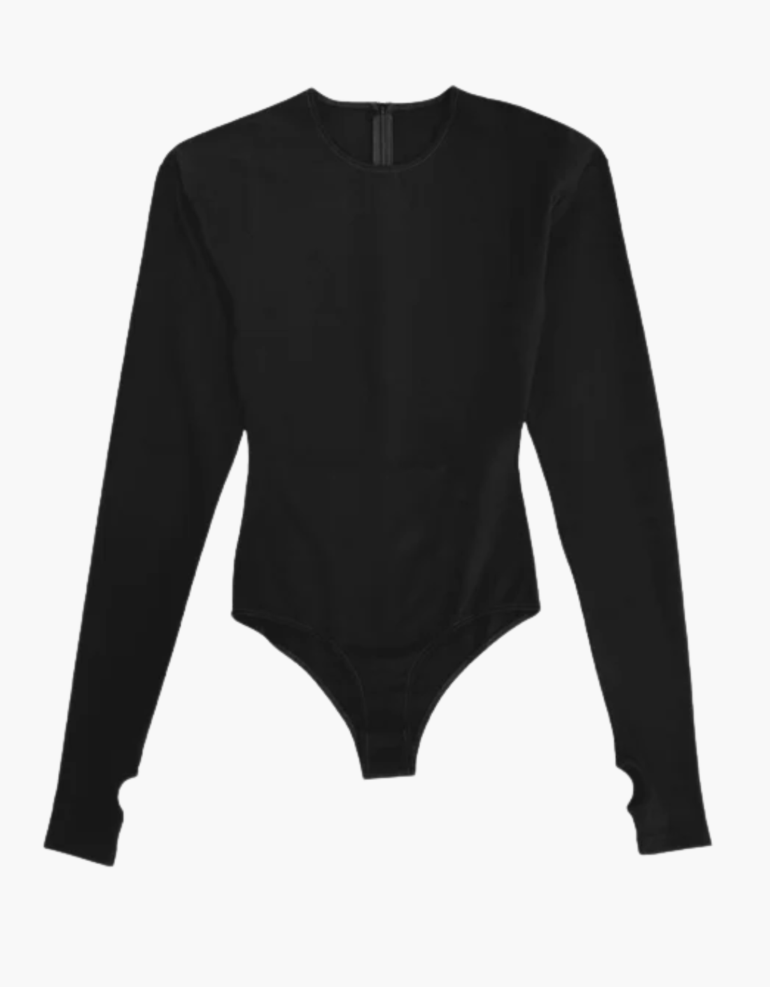 Extra-long-sleeved bodysuit with shoulder pads "Structure" - MM6